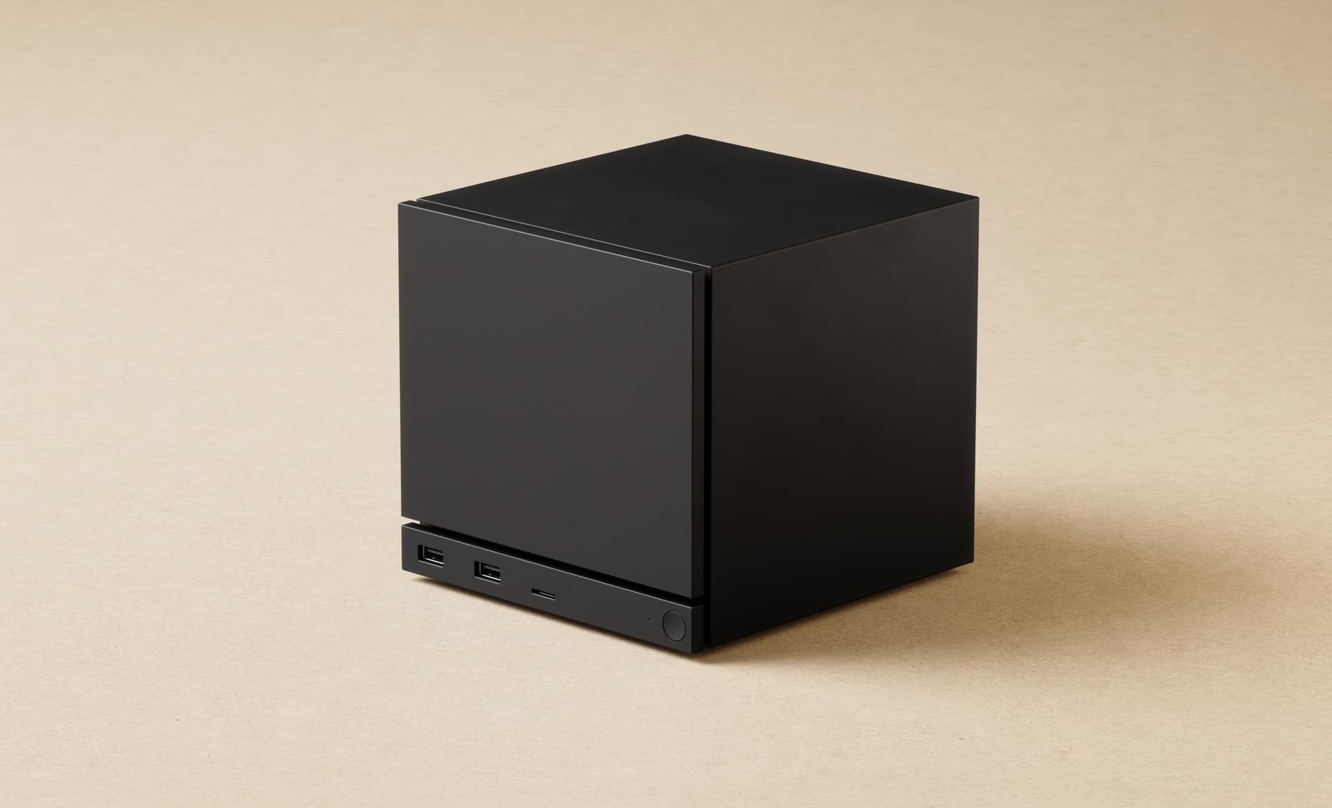 A glamour shot of Valve's Steam Machine.